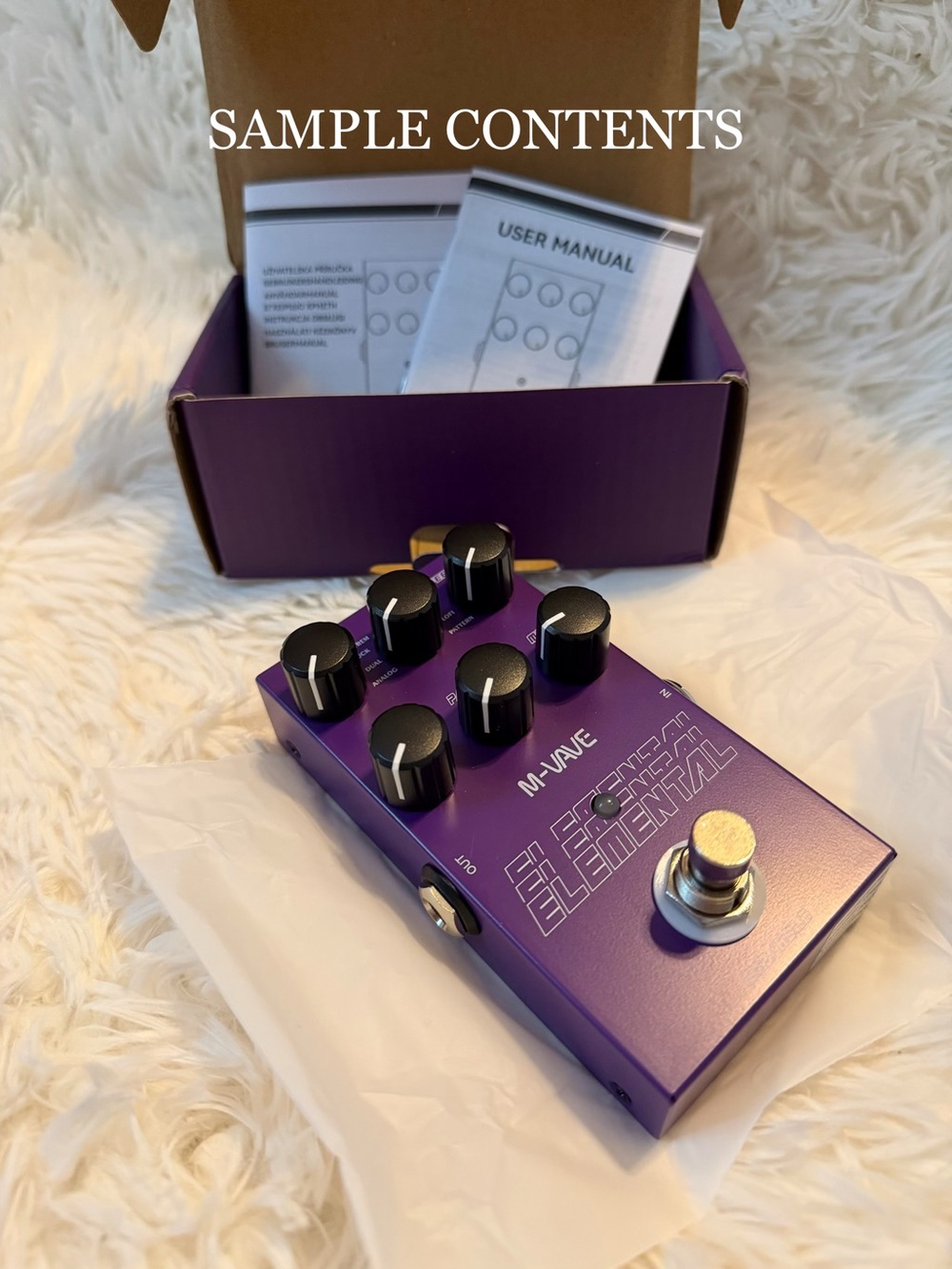 ELEMENTAL M-Wave Guitar Pedal Purple, NEW - Picture 2 of 9